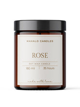 Świeca sojowa zapachowa Rose – 180ml – Mahalo Candles