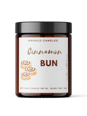 Świeca sojowa CINNAMON BUN aromat cynamonu 180ml Handmade MahaloCandles
