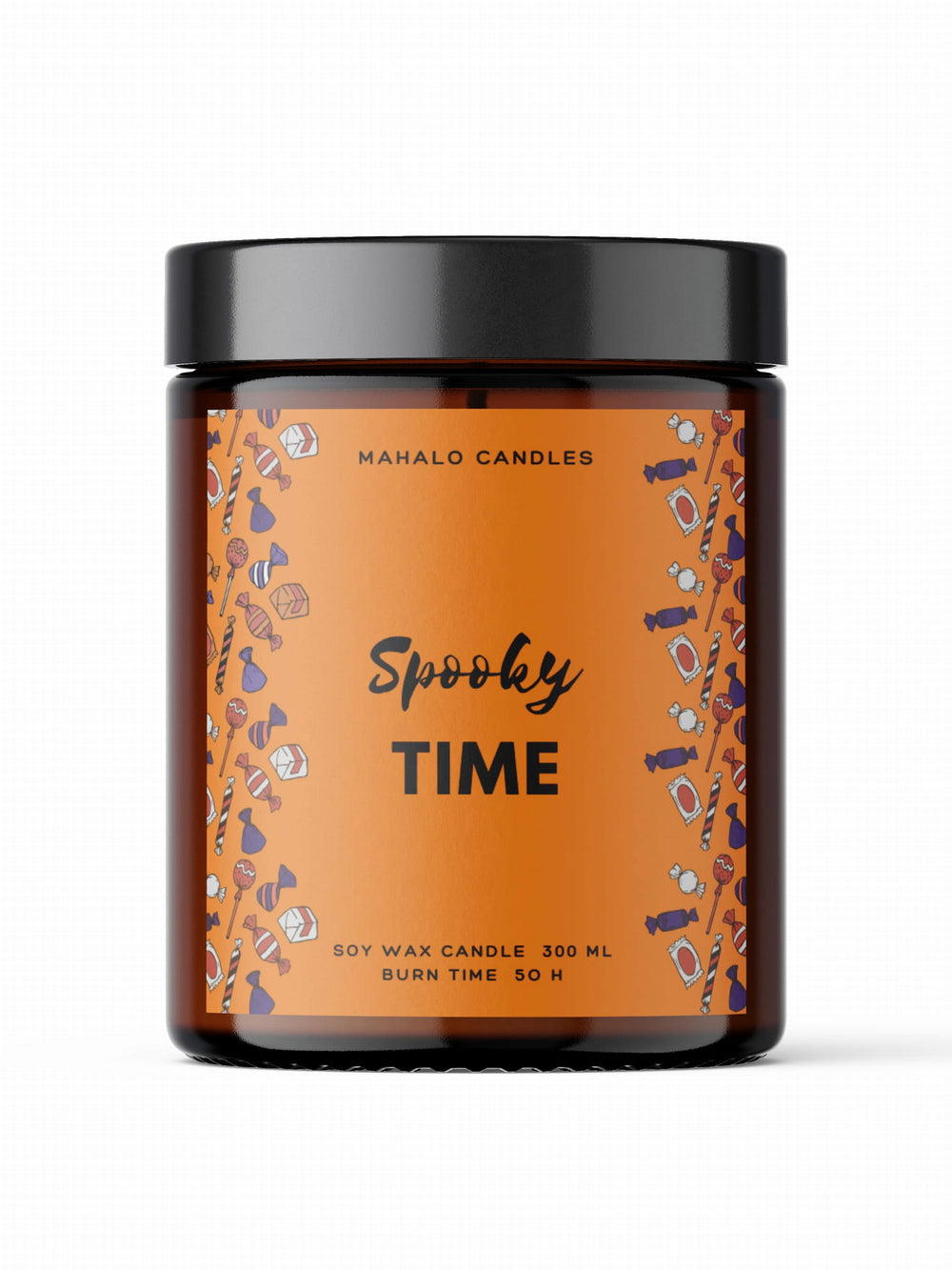 Świeca sojowa SPOOKY TIME aromat jabłka i cynamonu 180ml Handmade MahaloCandles