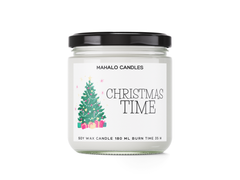 Świeca sojowa 180ml CHRISTMAS TIME Handmade MahaloCandles