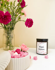 💋 Wosk Sojowy – Hugs&Kisses -Malina - 60 g