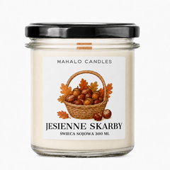 🕯️ Jesienne Skarby – świeca sojowa 300 ml – MahaloCandles