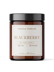 Świeca sojowa BLACKBERRY - 180ml - Handmade MahaloCandles