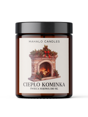 Ciepło Kominka – Świeca Sojowa 180 ml – MahaloCandles