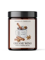 Grzane Wino – Świeca Sojowa 180 ml – MahaloCandles
