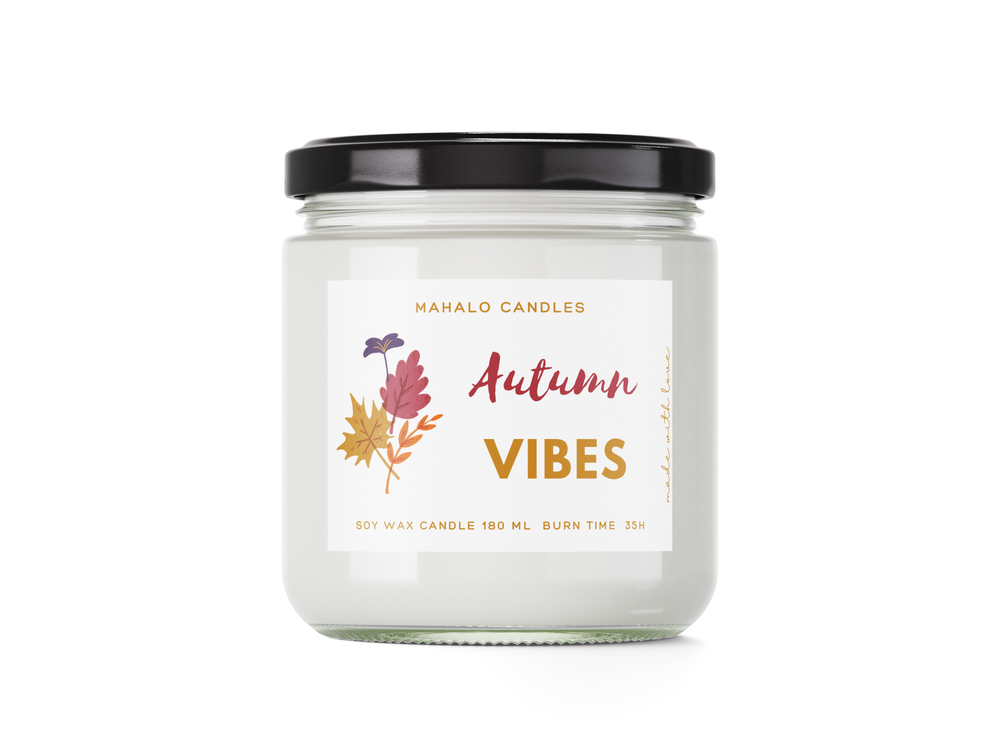 Świeca sojowa AUTUMN VIBES 180ml Handmade MahaloCandles