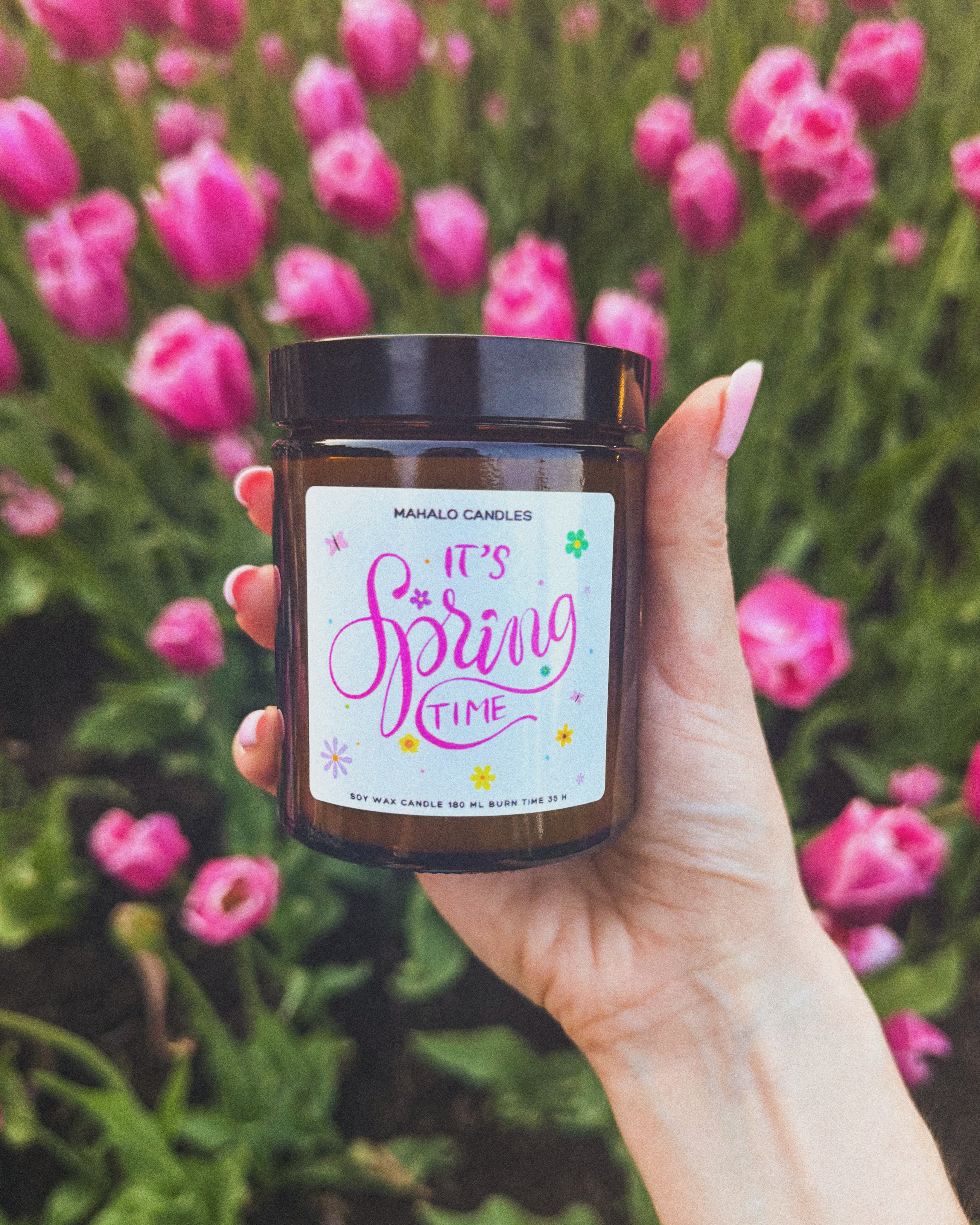 Świeca sojowa zapachowa It's Spring Time – 180ml – Mahalo Candles