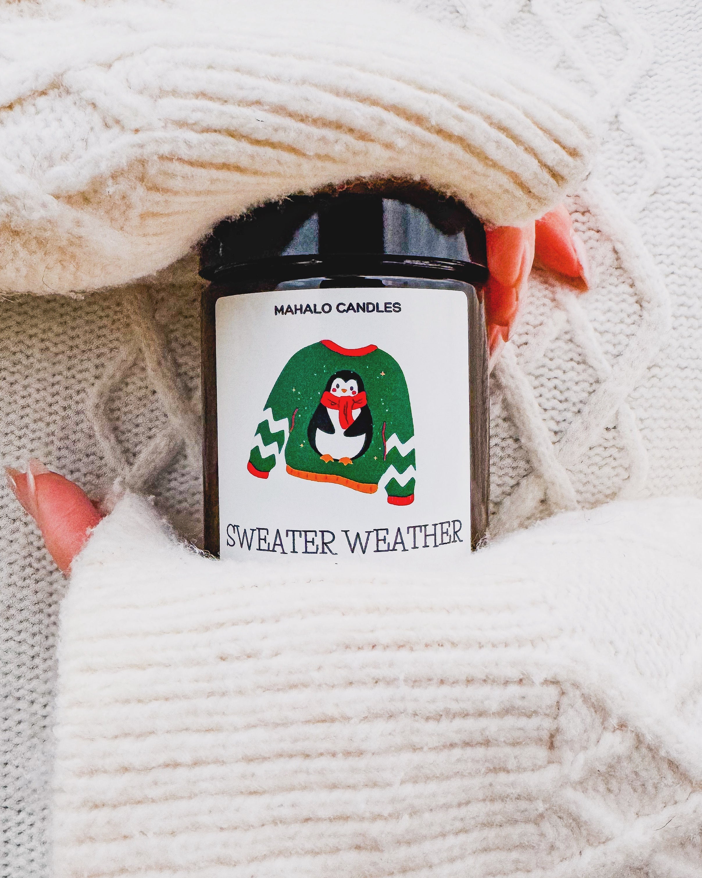 Świeca sojowa zapachowa Sweater Weather – 180ml – Mahalo Candles
