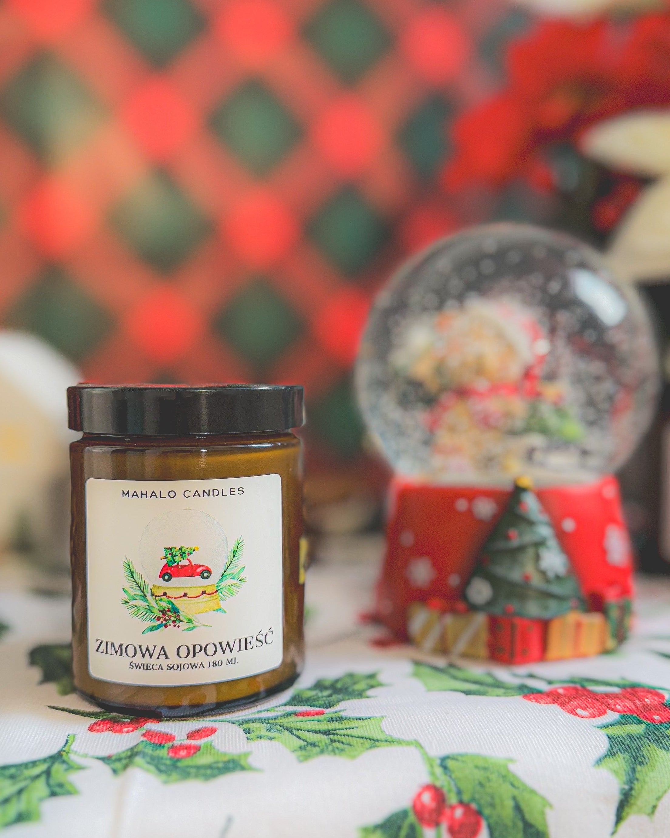 Zimowa Opowieść – Świeca Sojowa 180 ml – MahaloCandles
