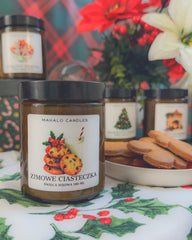 Zimowe Ciasteczka – Świeca Sojowa 180 ml – MahaloCandles