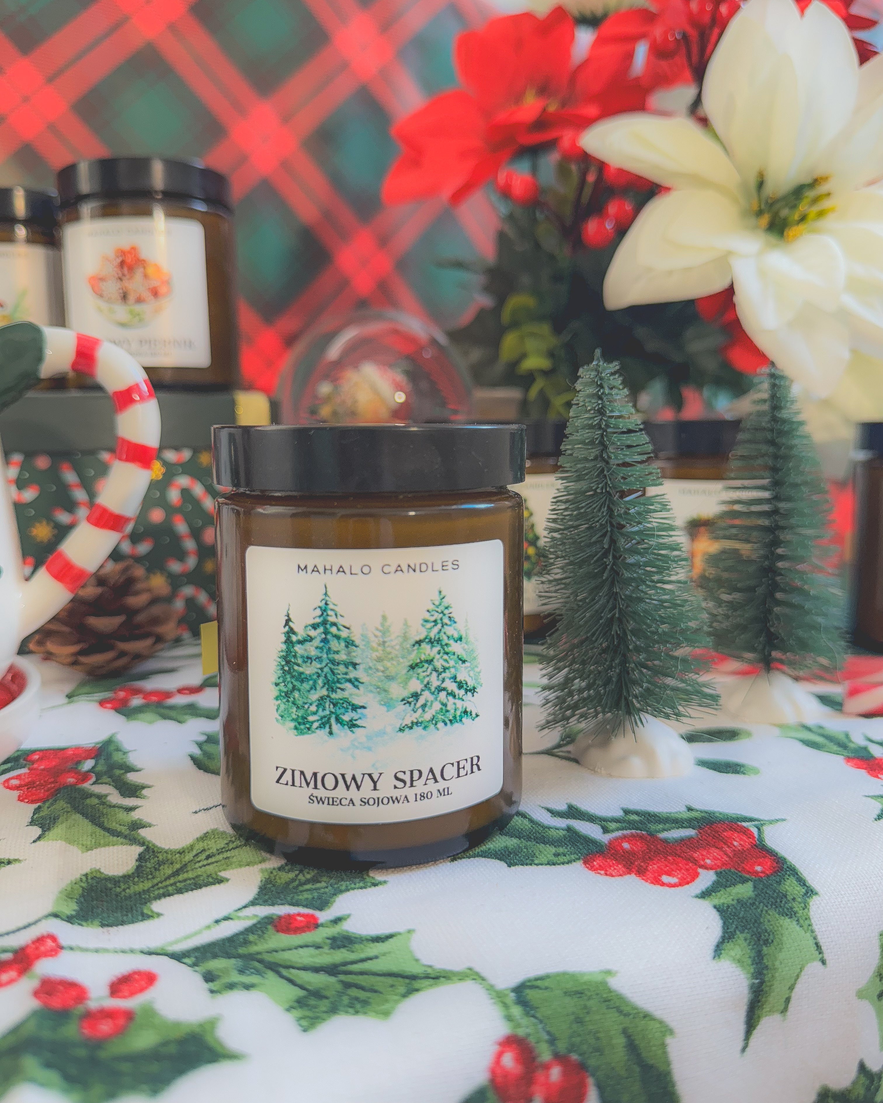 Zimowy Spacer – Świeca Sojowa 180 ml – MahaloCandles