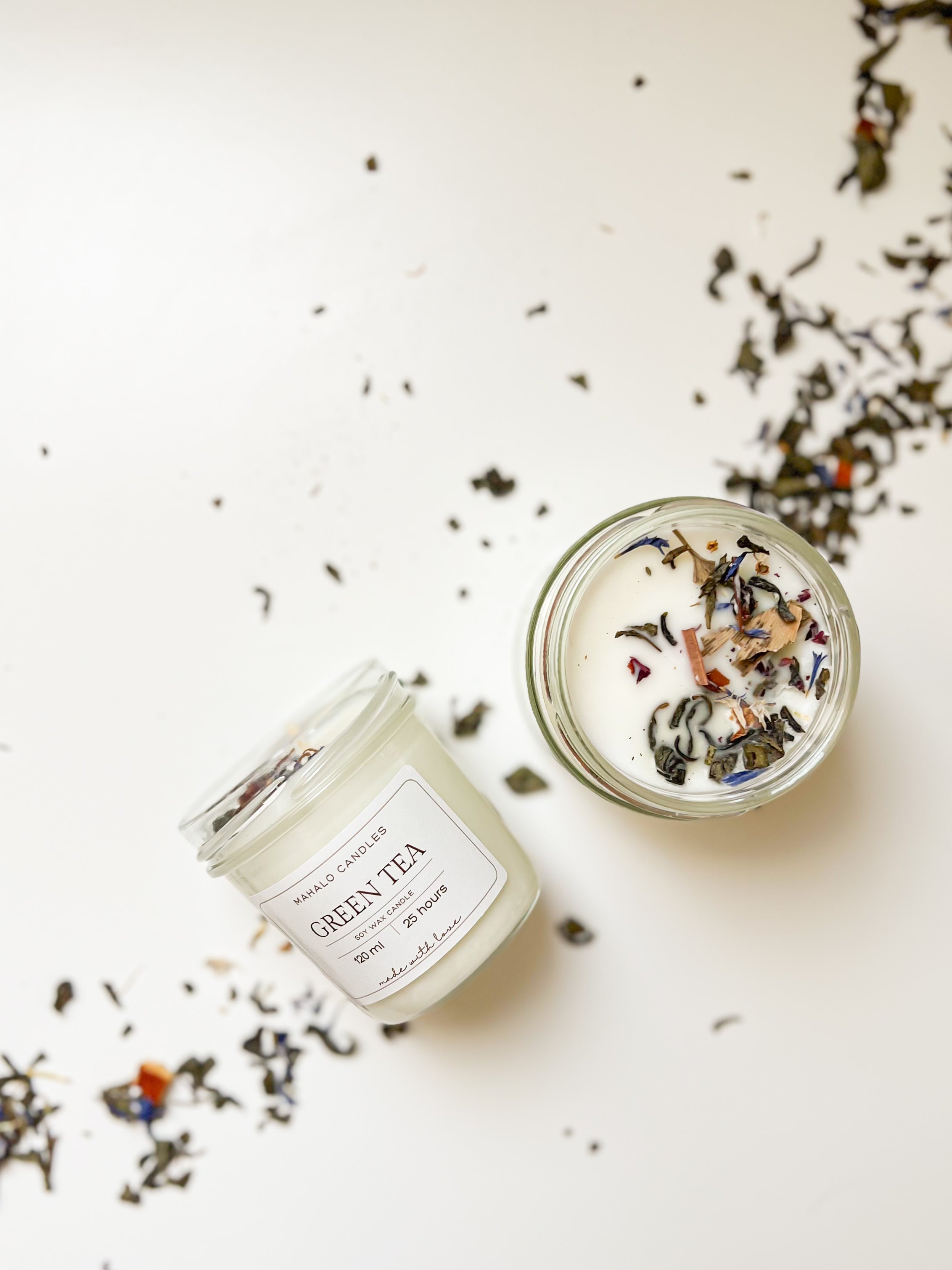 Świeca sojowa zapachowa Zielona Herbata – 180ml – Mahalo Candles