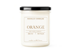 Świeca Sojowa Zapachowa ORANGE  – 300 ml – Mahalo Candles