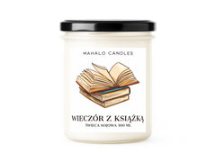 Wieczór z Książką – świeca sojowa 300 ml – MahaloCandles