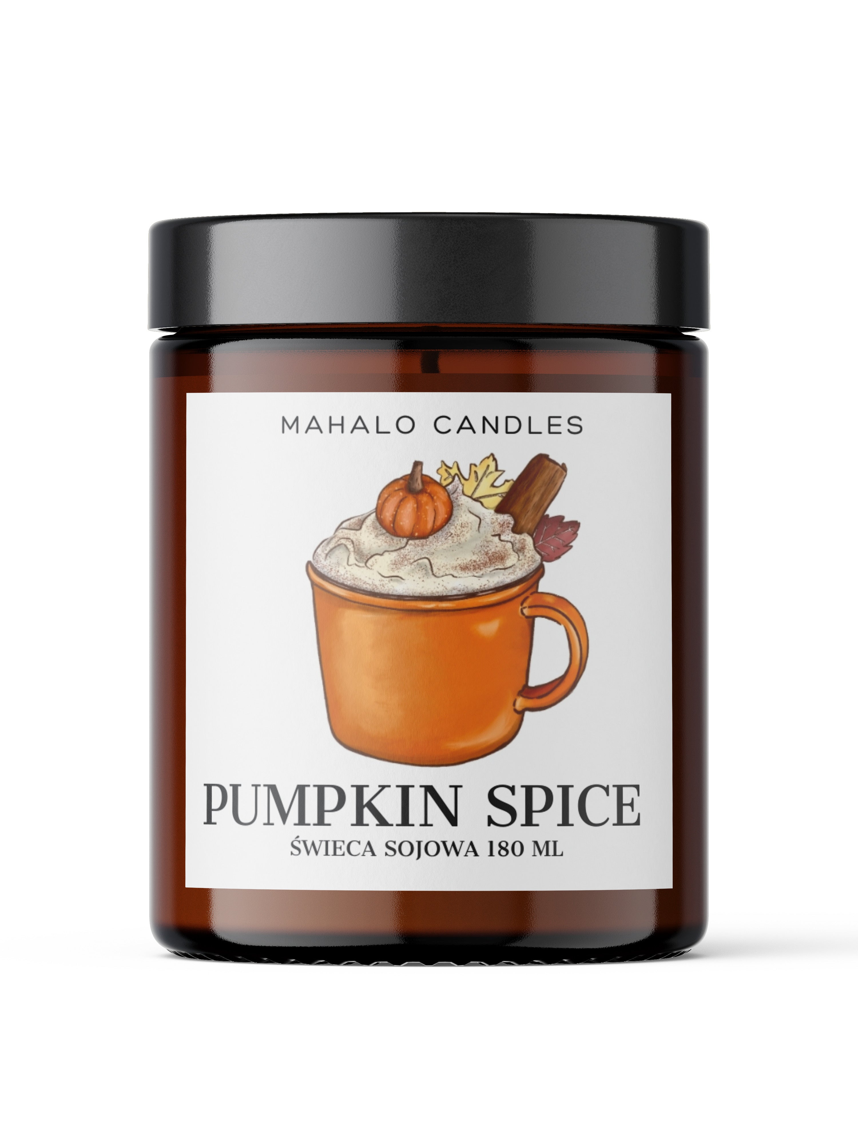 Pumpkin Spice – świeca sojowa 180 ml  – MahaloCandles
