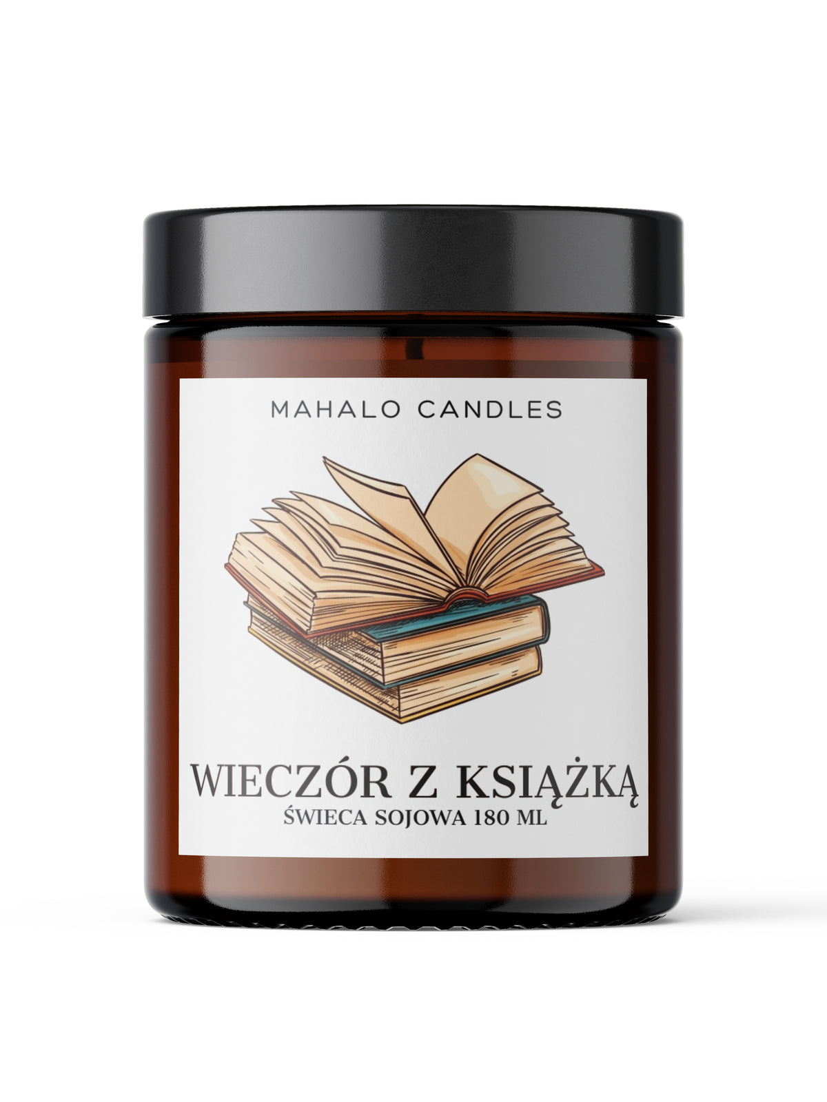 Wieczór z Książką – świeca sojowa 180 ml  – MahaloCandles