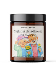 Świeca sojowa Najlepsi dziadkowie na świecie -180 ml - MahaloCandles