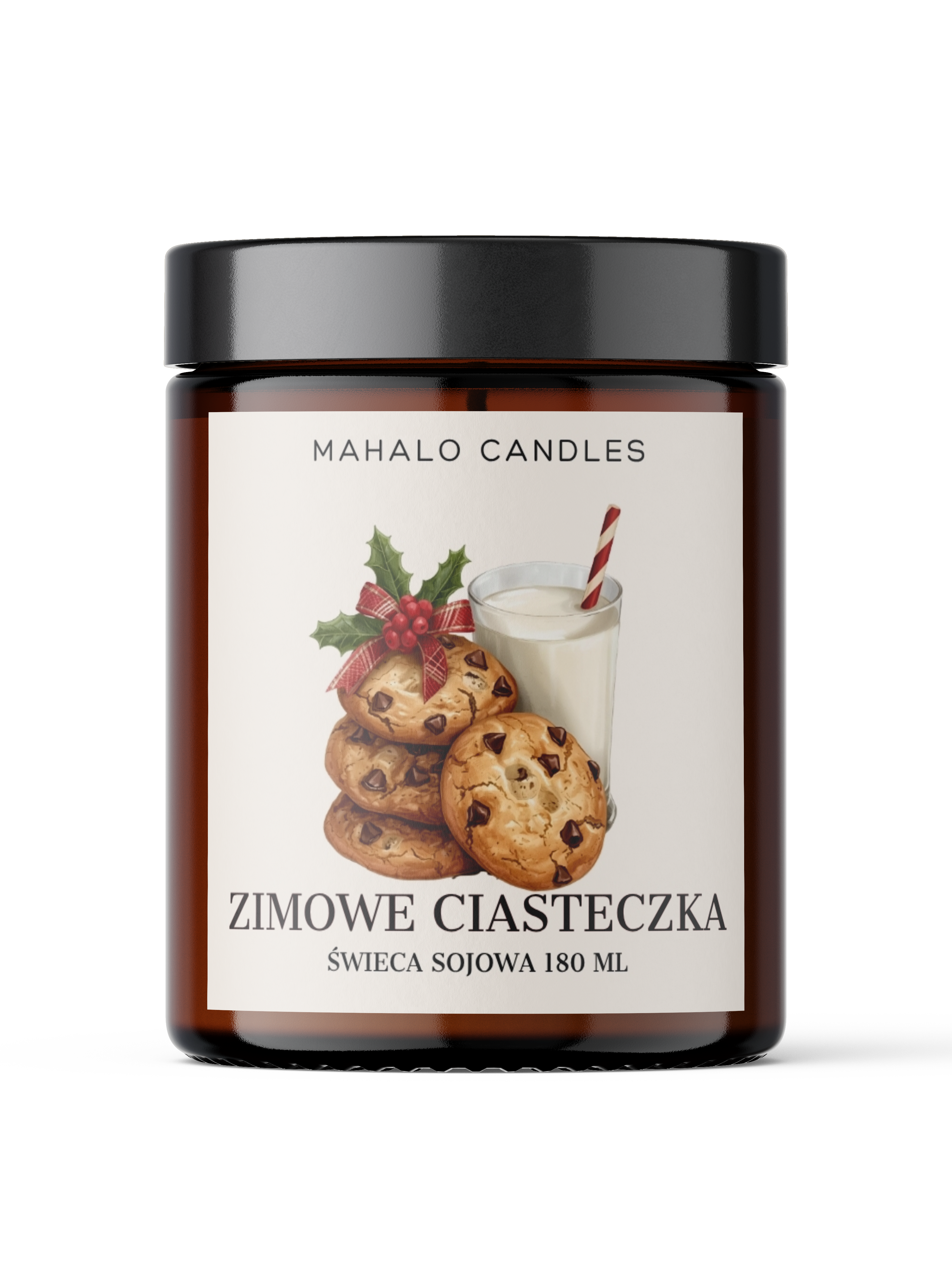 Zimowe Ciasteczka – Świeca Sojowa 180 ml – MahaloCandles
